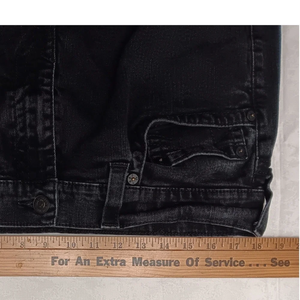 Men‎ Short 27 Inseam True Religion Black Jeans 36 Slim No Flap Hemmed 102158